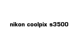 nikon coolpix s3500